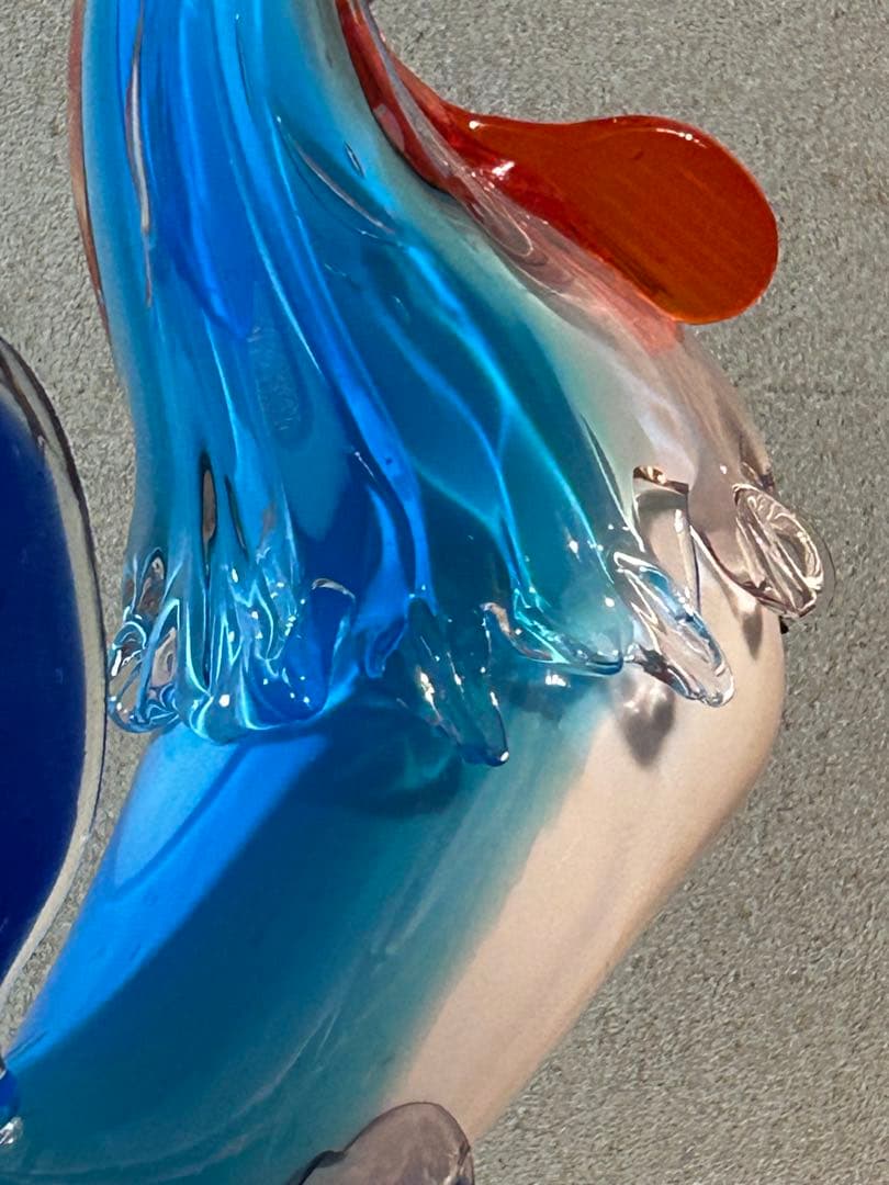 Murano Glass 鳥のオブジェ ヴェネチアンガラス ムラーノガラス 鶏