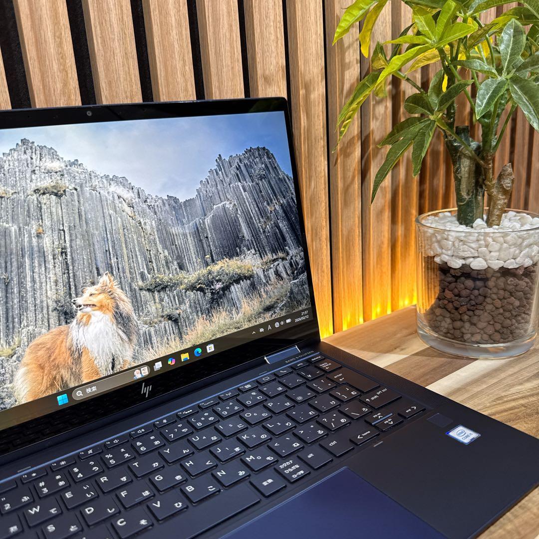 準美品2in1モデル‼️HP EliteBook☘ノートパソコン☘タッチペン付属