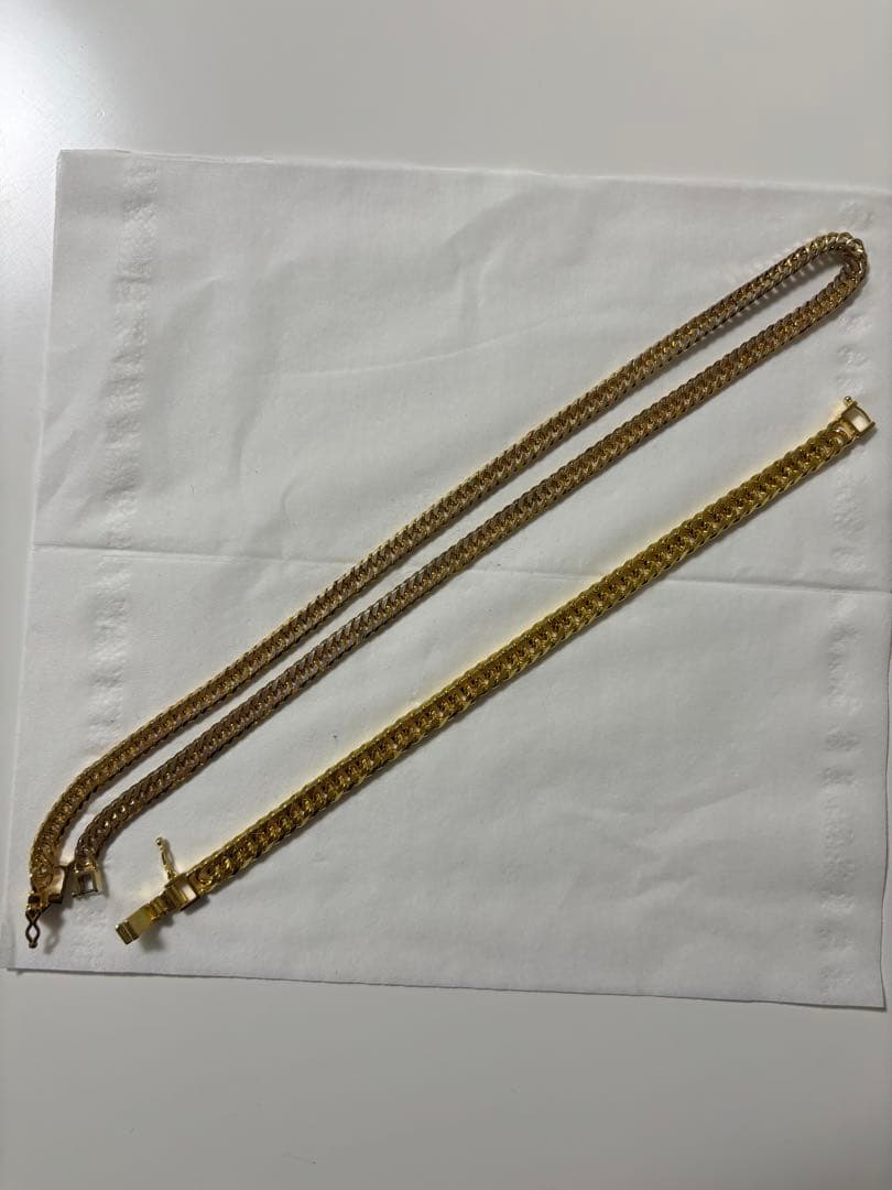 喜平　シルバー925 ネックレス　ブレスレット　金メッキ　k18 18k