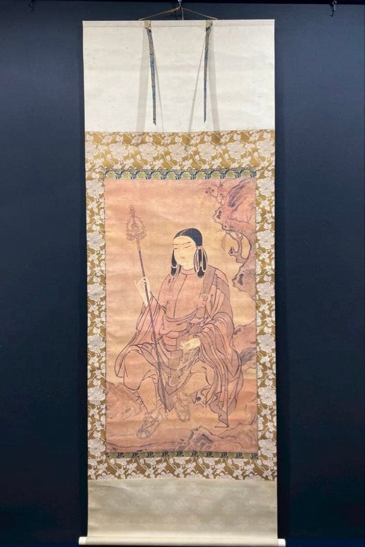 2 聖徳太子行脚像/掛軸/絹本/縁起物