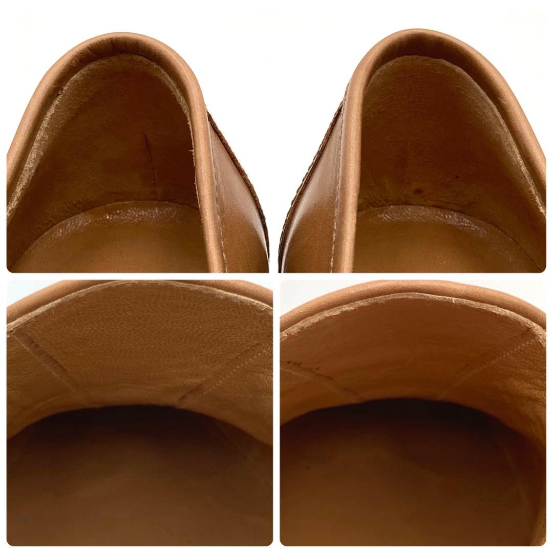 専用品✨ HERMES コンスタンス チャンキーヒールパンプス 革靴 36 茶色