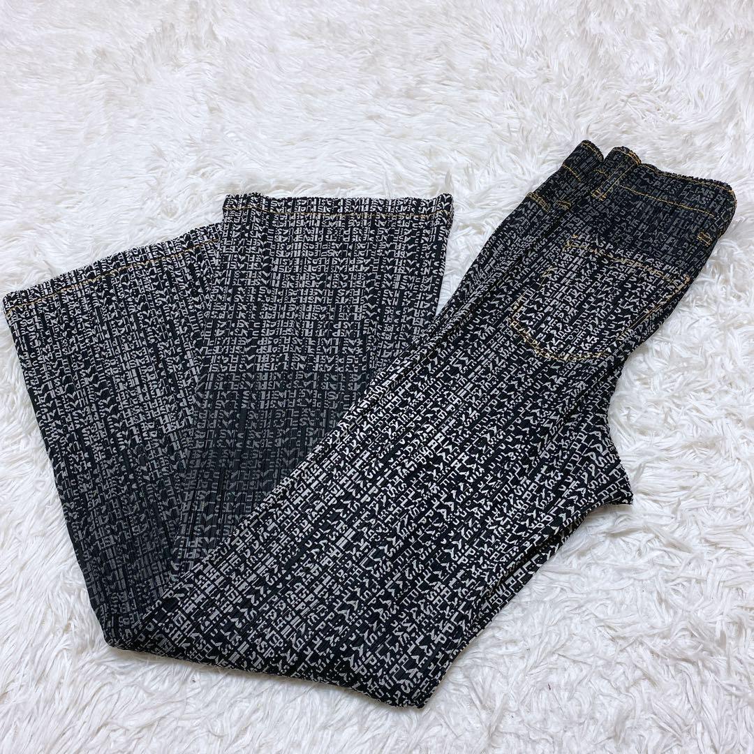 希少デザイン★プリーツプリーズ　セットアップ　イッセイミヤケ　総ロゴ