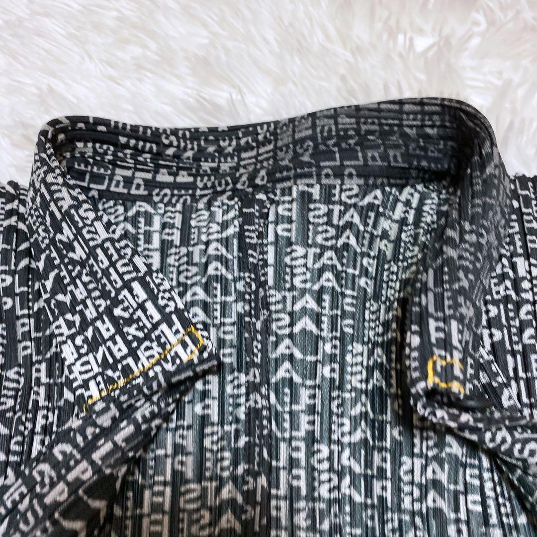 希少デザイン★プリーツプリーズ　セットアップ　イッセイミヤケ　総ロゴ