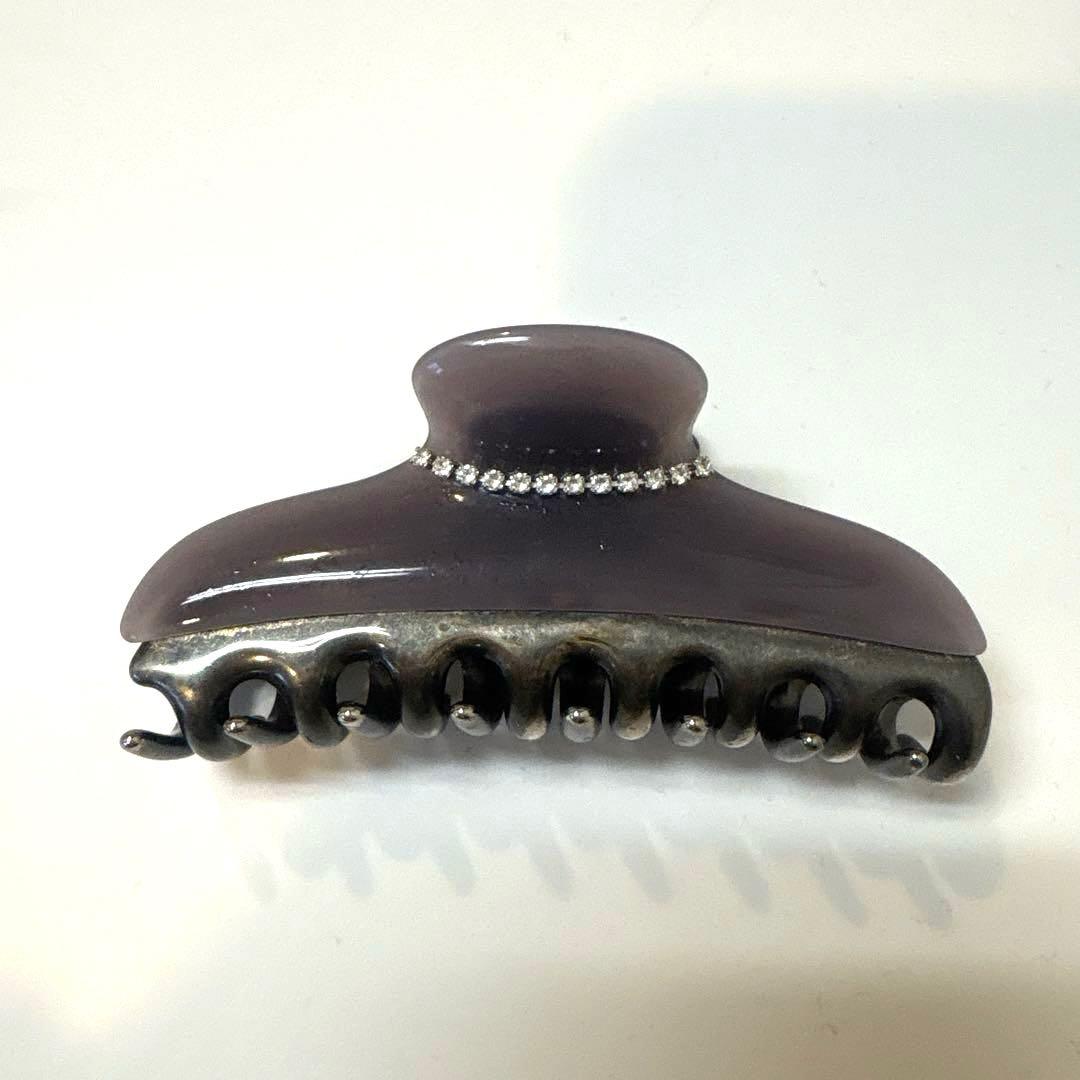 完売色　acca アッカ　Lサイズ　コラーナ　ダークグレー　ヘアクリップ