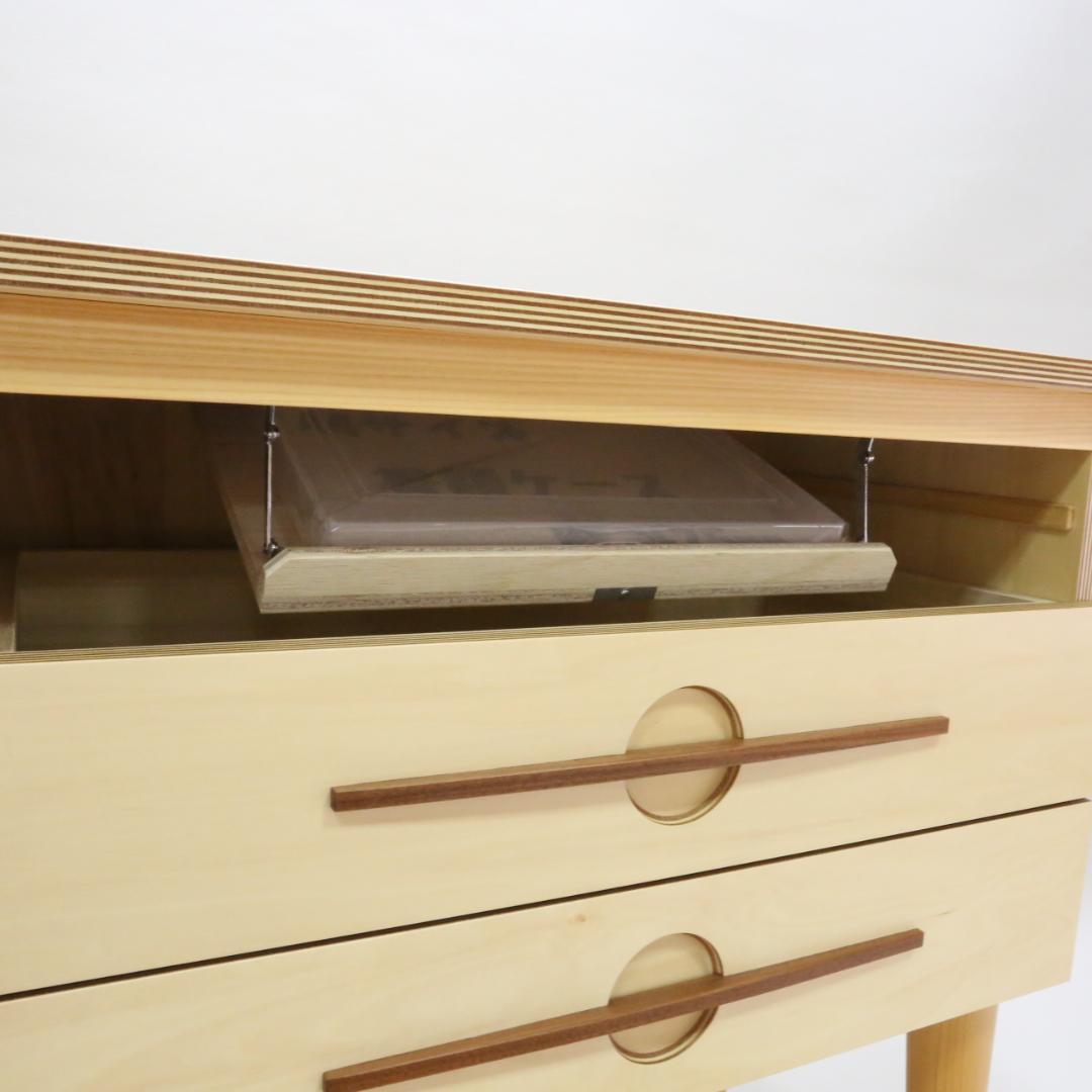 隠し収納付チェスト　ハンドメイド　02173