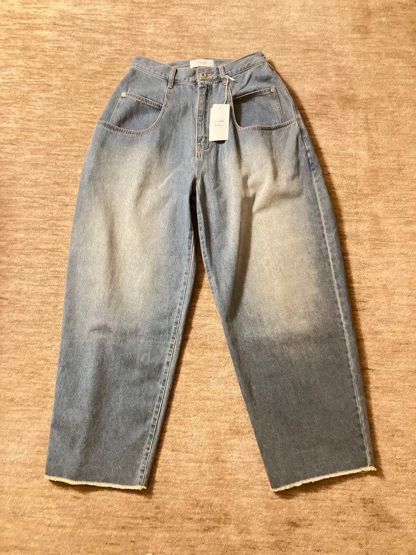 【新品】シアントーキョー ドレープポケットサイドタックワイドパンツ38