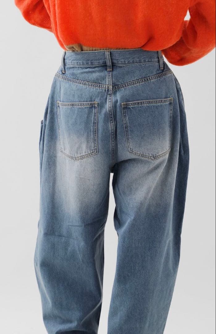 【新品】シアントーキョー ドレープポケットサイドタックワイドパンツ38