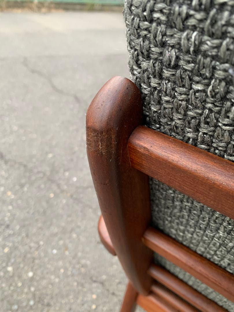 特価＊デンマーク製/チーク材/ビンテージイージーチェア①