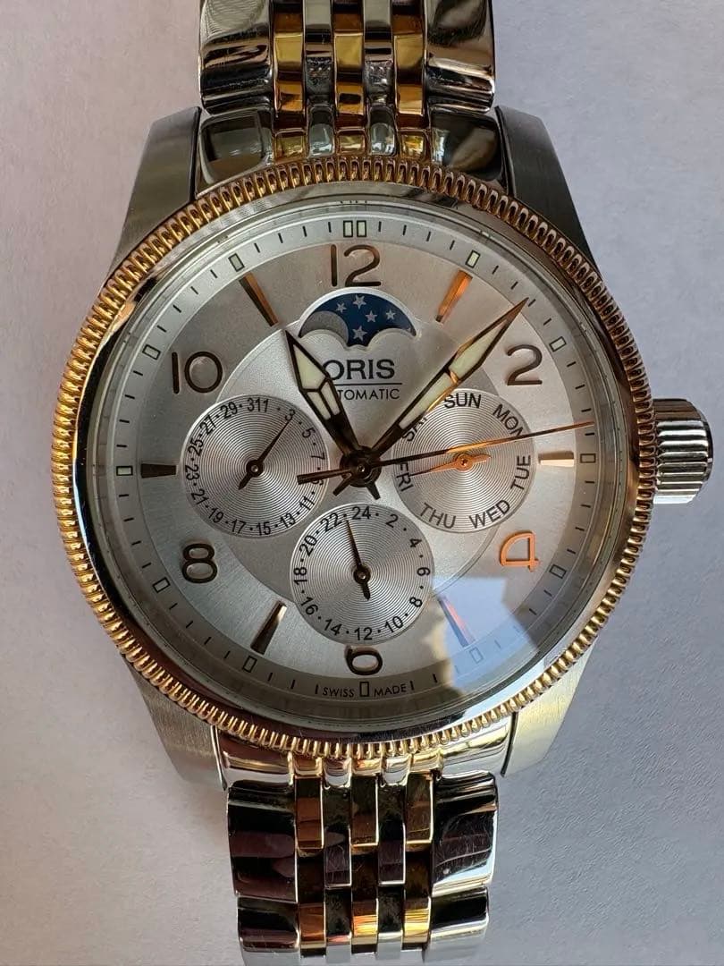 ORIS（オリス）自動巻き ムーンフェイズ（トリプルカレンダー系）