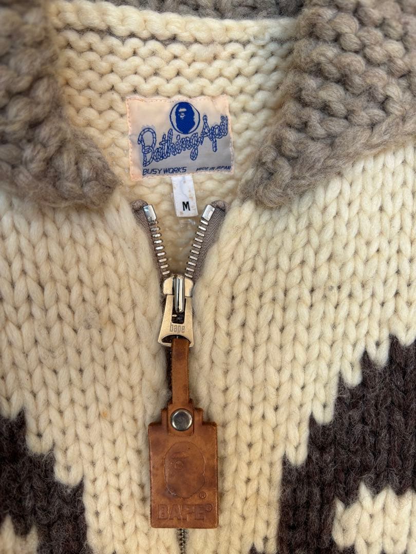 希少 中古 NIGO期 A BATHING APE カウチン セーター M