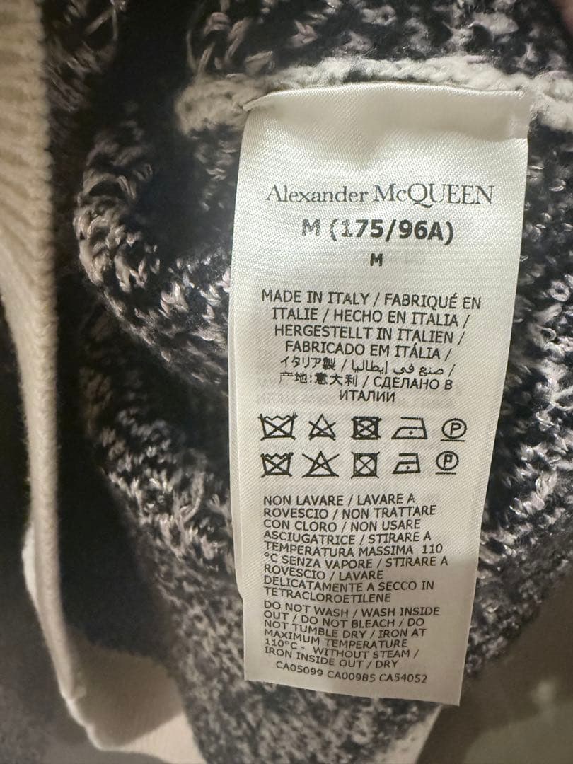 Alexander McQueen ニットセーター アートデザイン