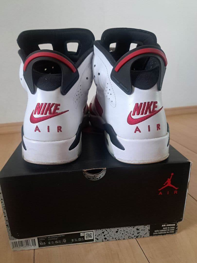 サ*ア様 Air Jordan 6 カーマイン