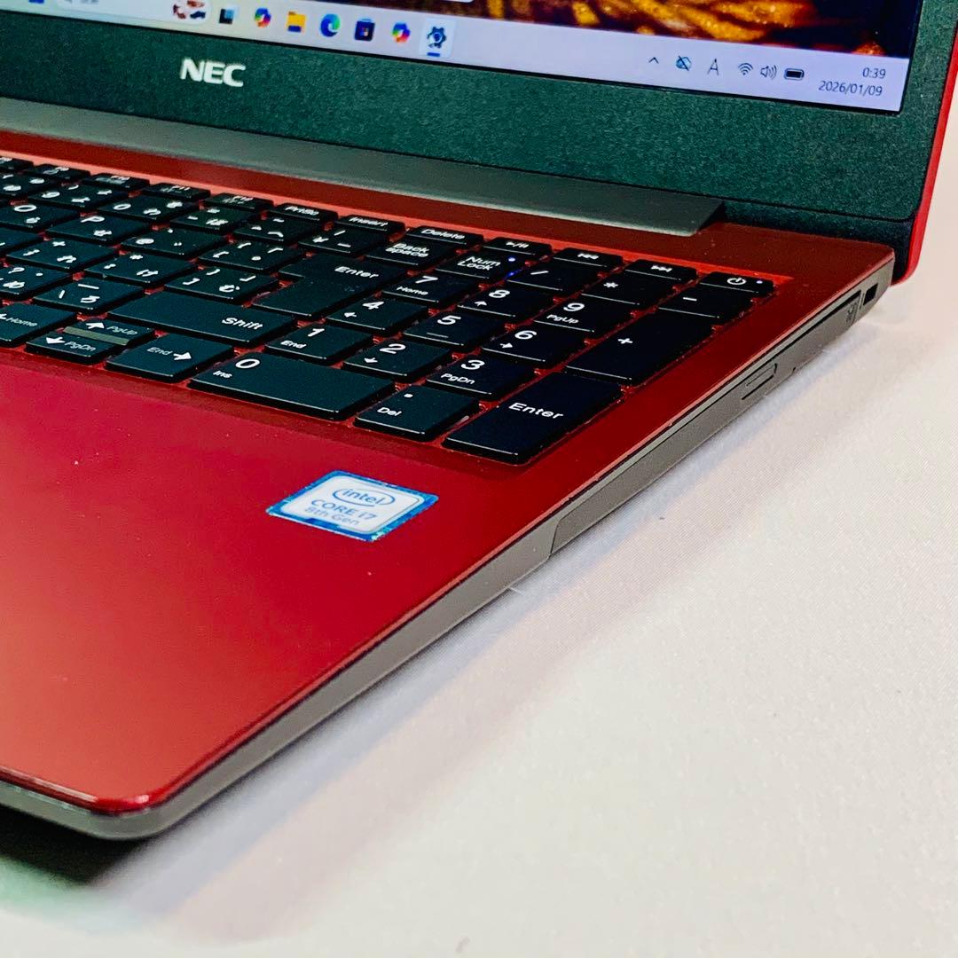 Core i7✨8世代✨SSD512GB✨NEC✨オフィス✨薄型✨ノートパソコン