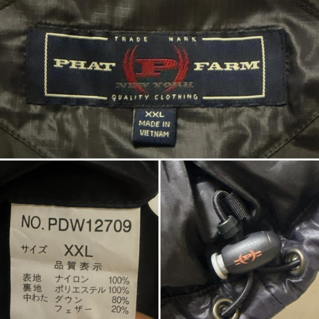 PHATFARM ファットファーム ダウンジャケット ブラック XXL
