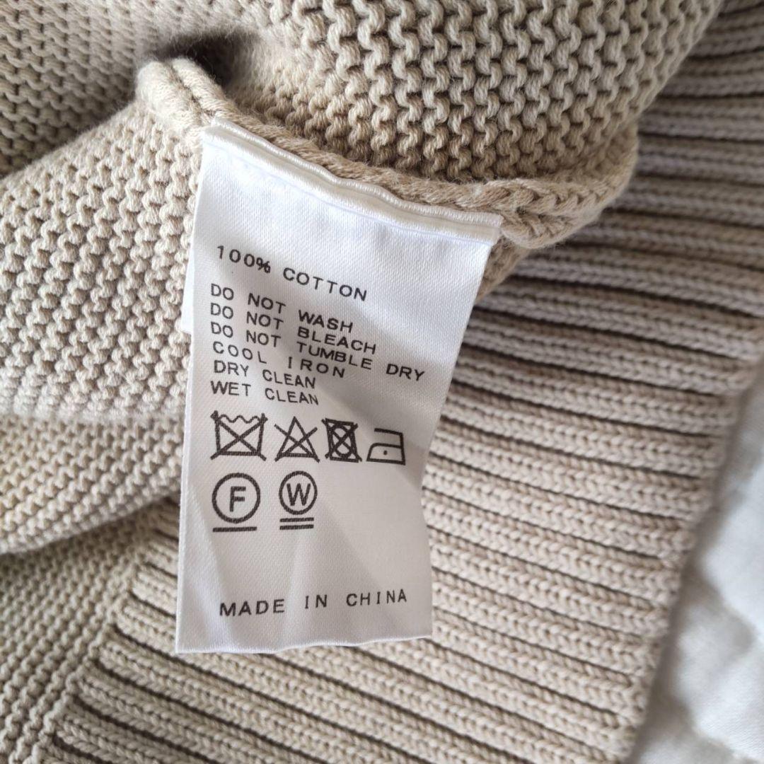 美品✨アパルトモン ドゥーズィエムクラス コットン ニットプルオーバー ベージュ