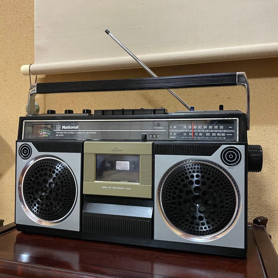 National／ラジカセ／RS-4100／メンテナンス済み／メンテセット付