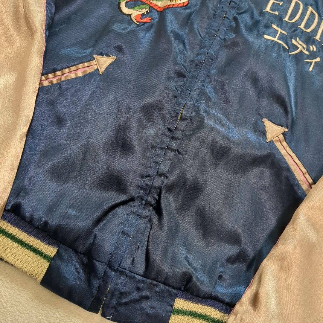 美品 テーラー東洋 スカジャン 舞妓 五重塔 リバーシブル スカル Mサイズ