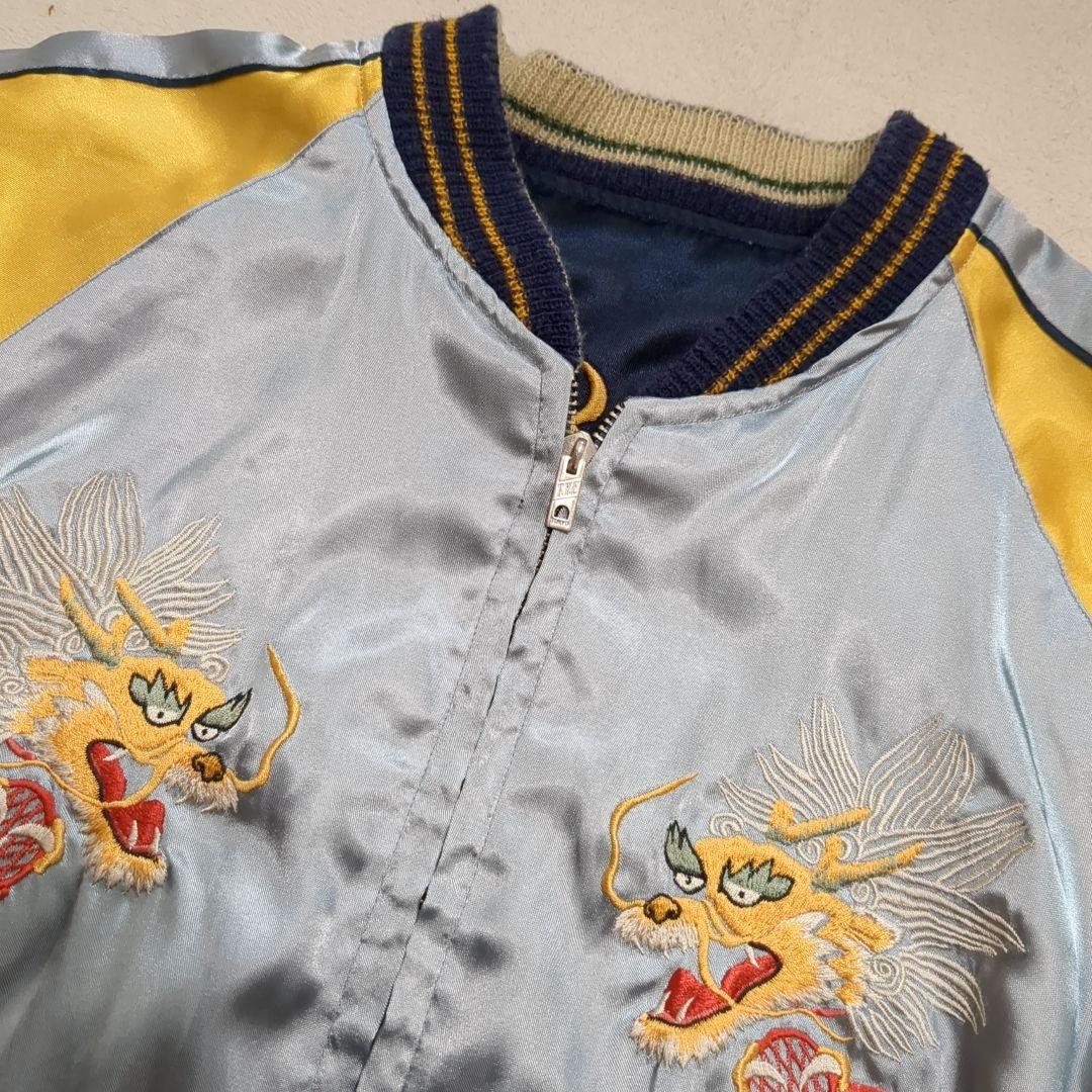 美品 テーラー東洋 スカジャン 舞妓 五重塔 リバーシブル スカル Mサイズ