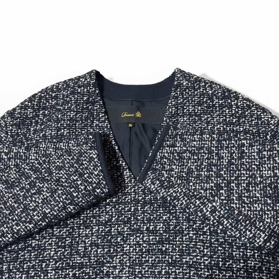 極美品✨️23AW　定価9.9万　ドゥロワー　ツイード プルオーバー ニット　38