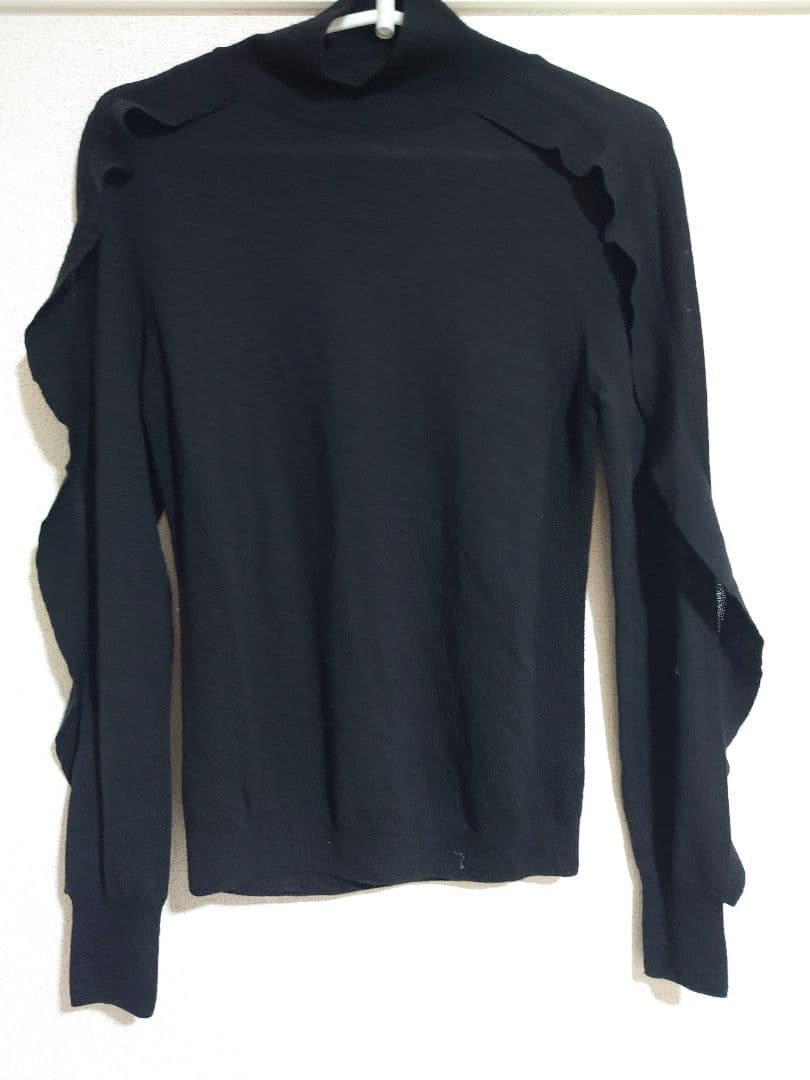 YONFAフラッシータートルニット　ブラック