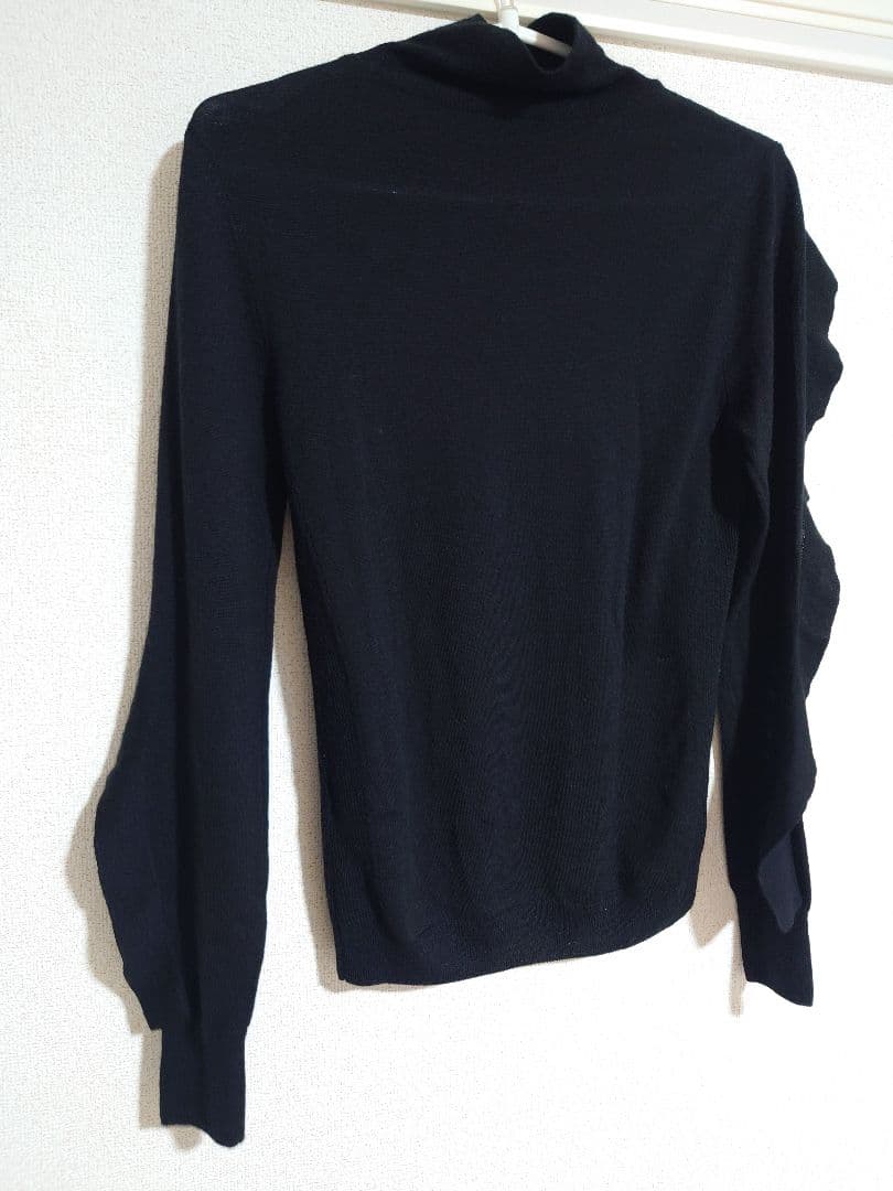 YONFAフラッシータートルニット　ブラック