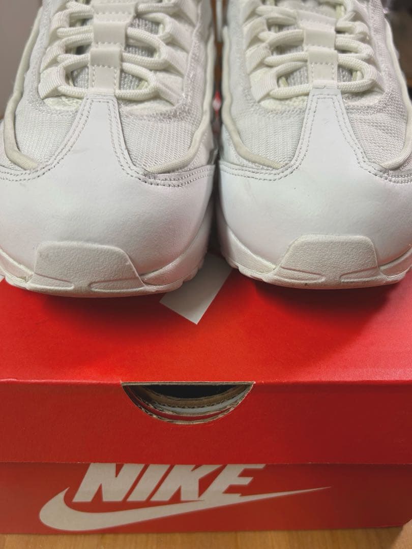 ナイキ　エアマックス95 エッセンシャル　27センチ　ホワイト　グレー