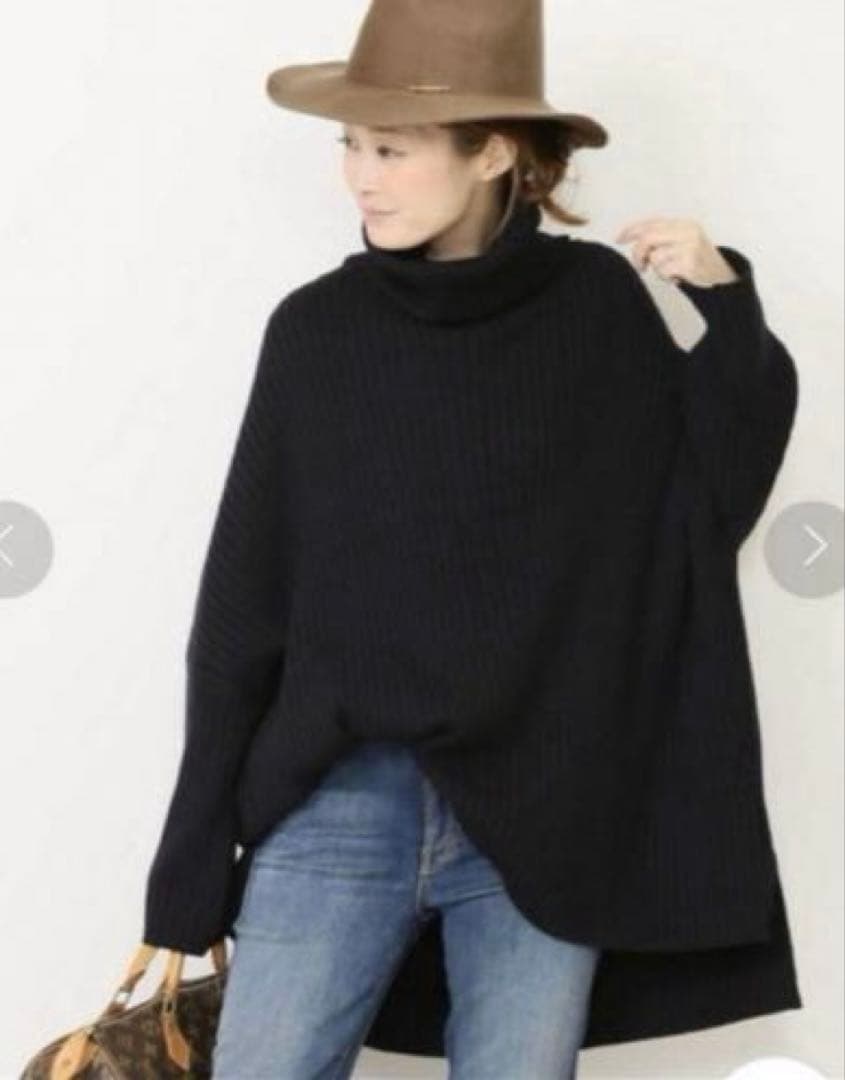【美品】ドゥーズィエムクラス⭐︎オーバーサイズリブニット⭐︎ネイビー