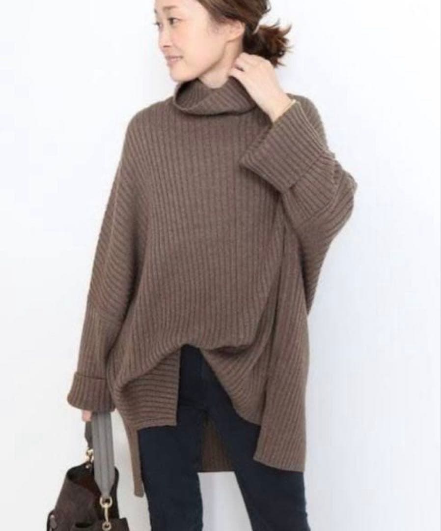 【美品】ドゥーズィエムクラス⭐︎オーバーサイズリブニット⭐︎ネイビー