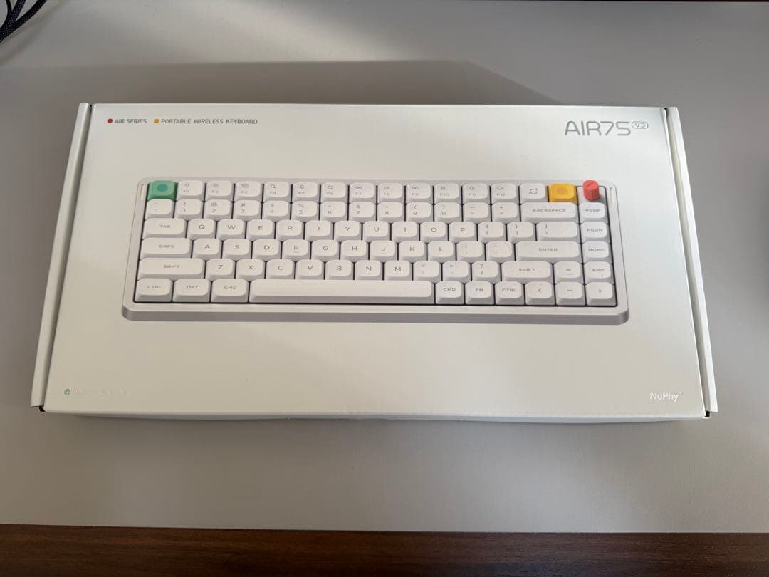 【専用出品】Nuphy Air75 V3 （ホワイト・茶軸・US配列）