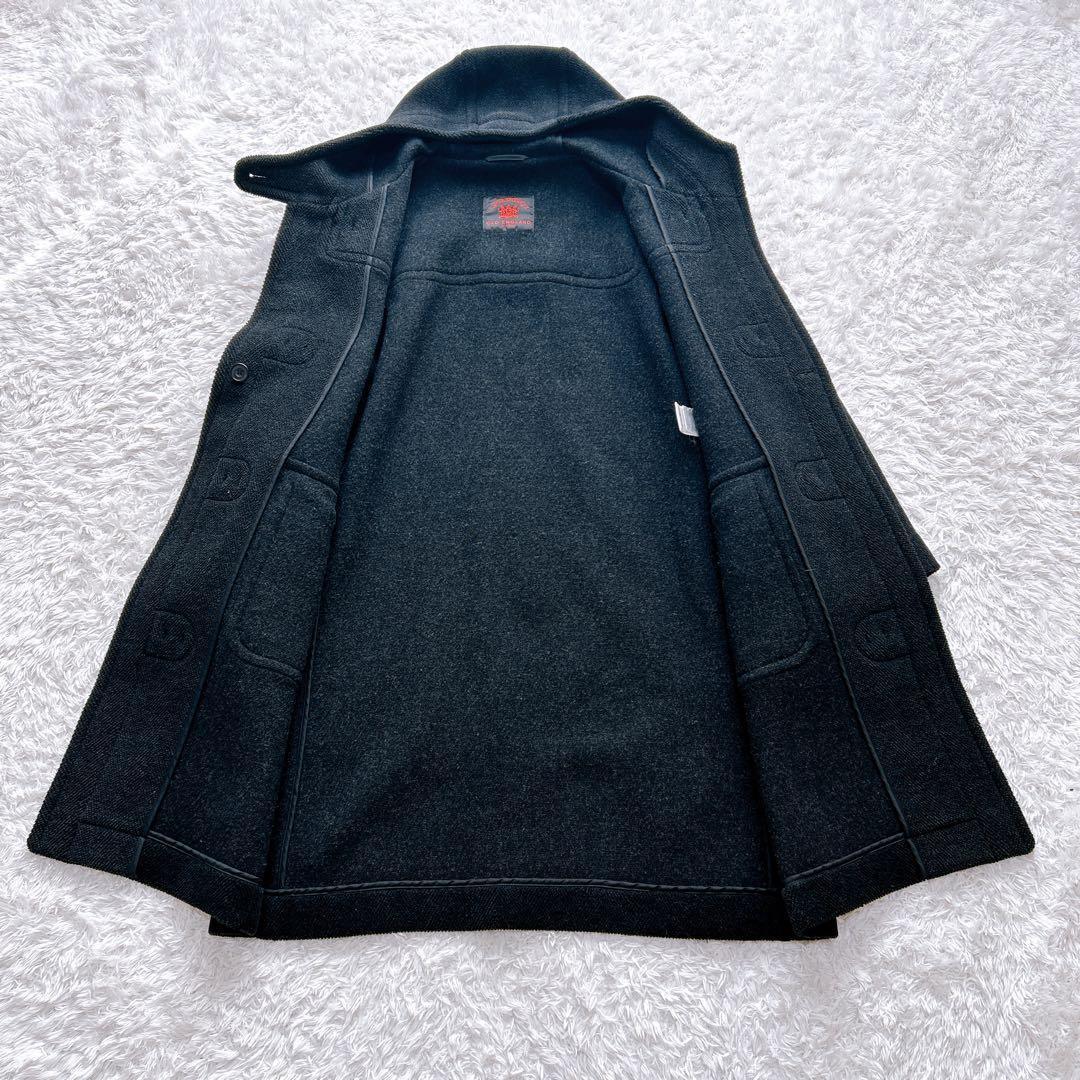 オールドイングランド　ダッフルコート　ヘリンボーン　ウール　フード　10