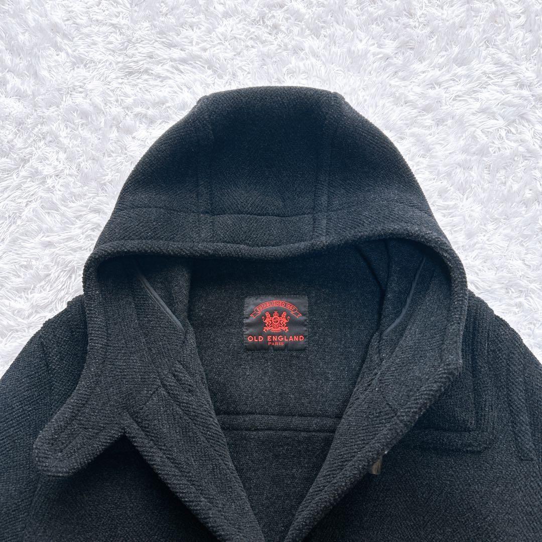 オールドイングランド　ダッフルコート　ヘリンボーン　ウール　フード　10