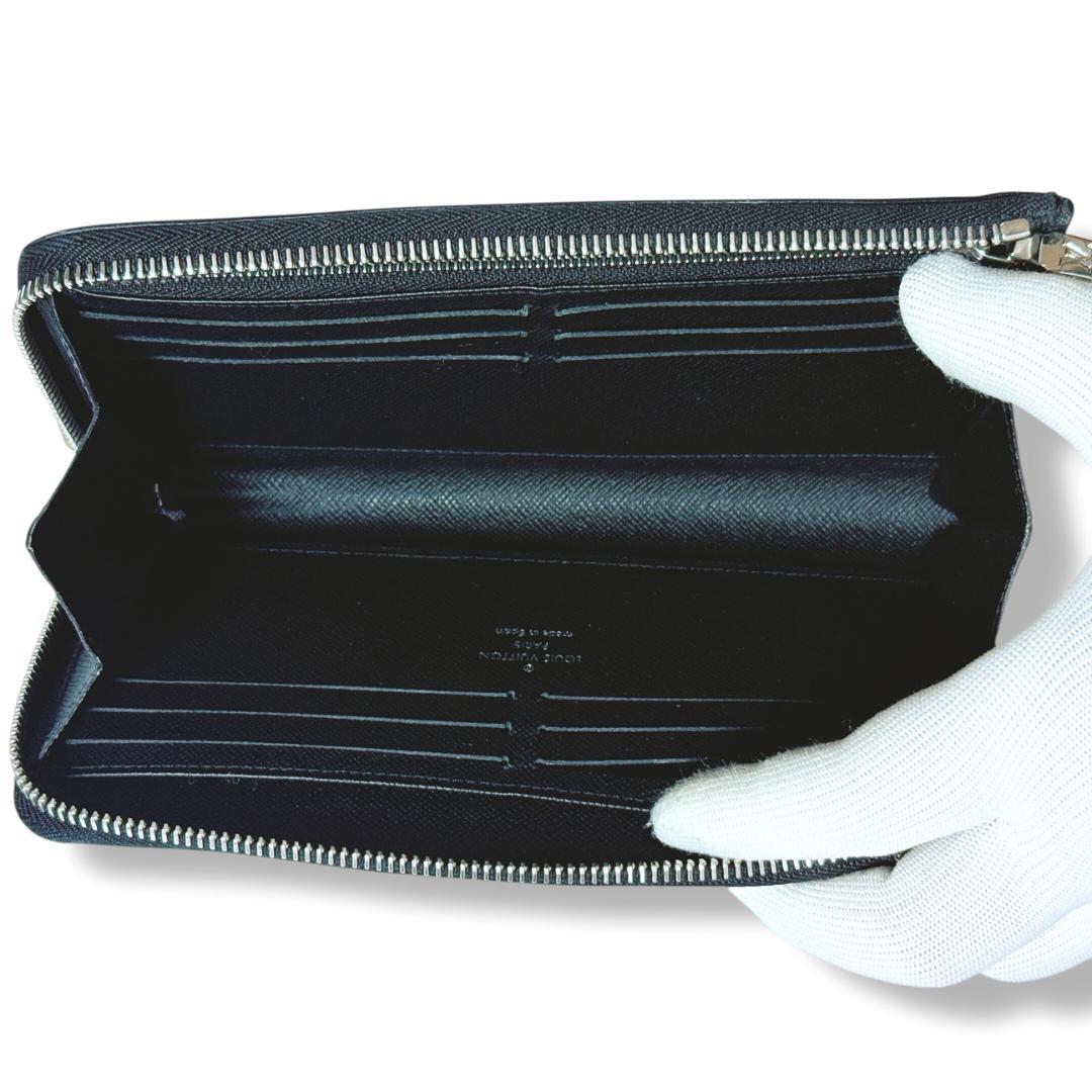 【超美品】ルイヴィトン ジッピードラゴンヌ ダミエ グラフィット 長財布