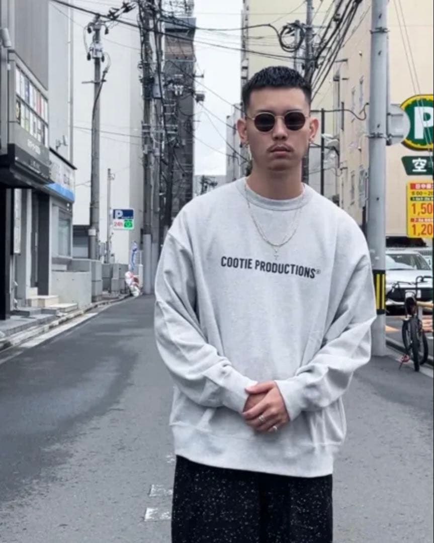 COOTIE Print Crewneck Sweatshirt サイズS