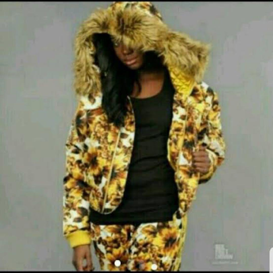 新品★タグ付き　ジェレミースコット アディダス　ハイビスカス柄　ショートブルゾン