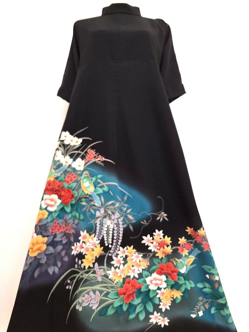 着物リメイクワンピース3690