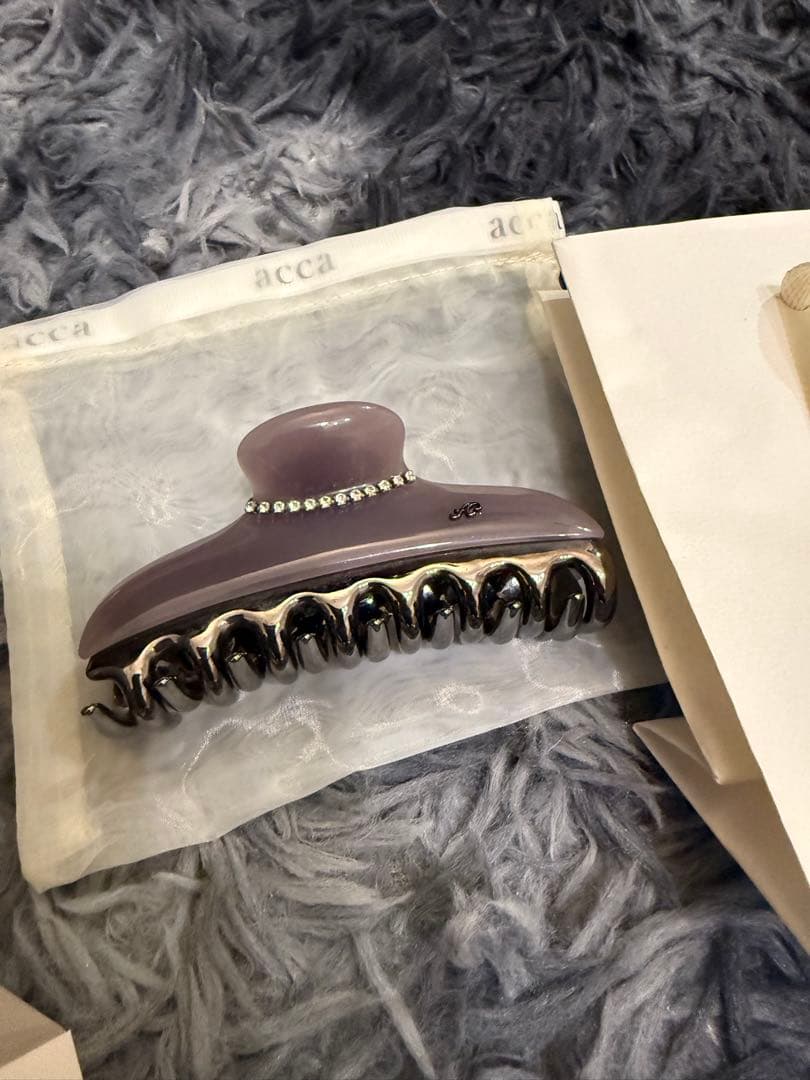 acca ストーン装飾 ヘアクリップ
