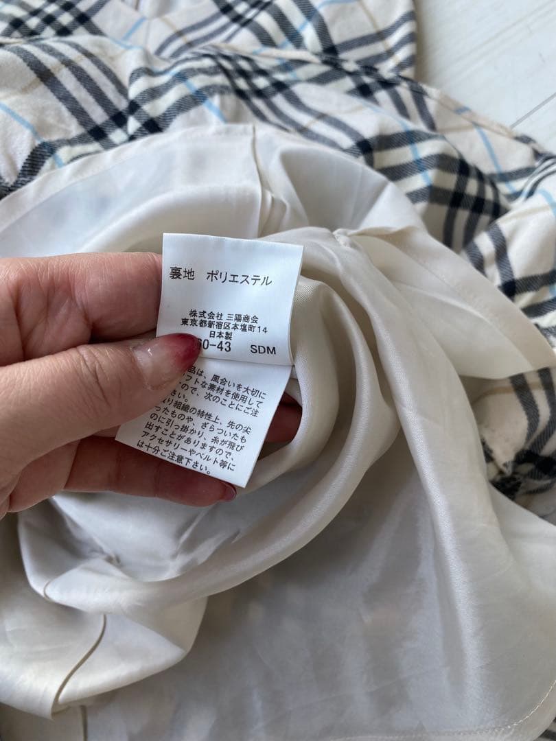 BURBERRY BLUE LABEL チェック柄ノースリーブワンピース 38
