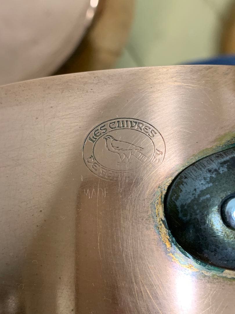 【ケヴィン】フランスアンティーク　銅製片手鍋 14cm ソースパン