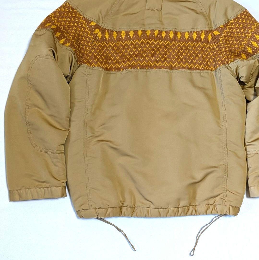 ファイルホーム　中綿 ジップアップブルゾンМ 異素材切替