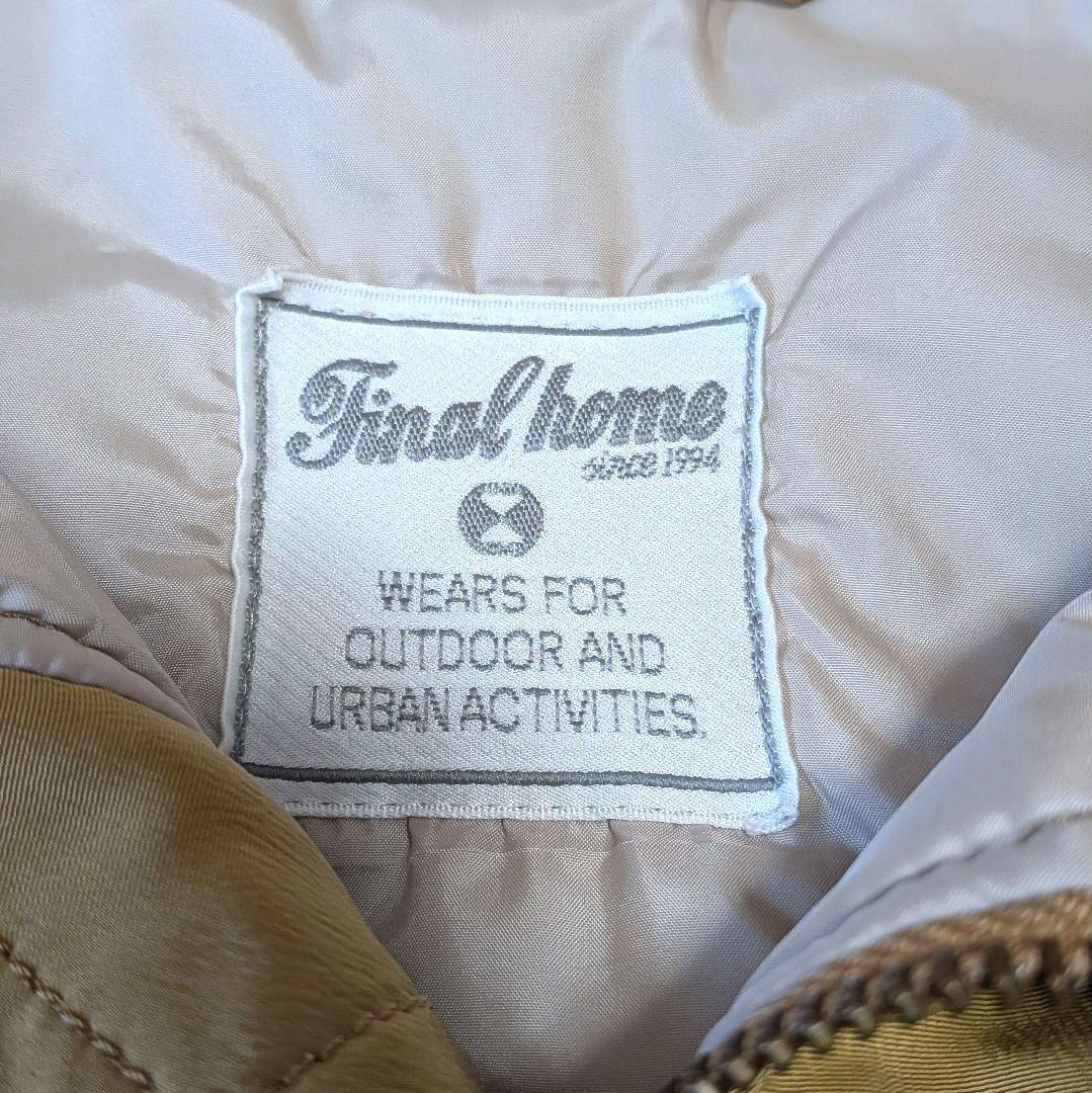 ファイルホーム　中綿 ジップアップブルゾンМ 異素材切替