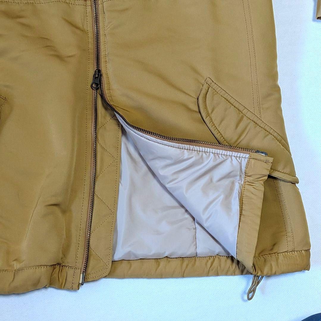 ファイルホーム　中綿 ジップアップブルゾンМ 異素材切替