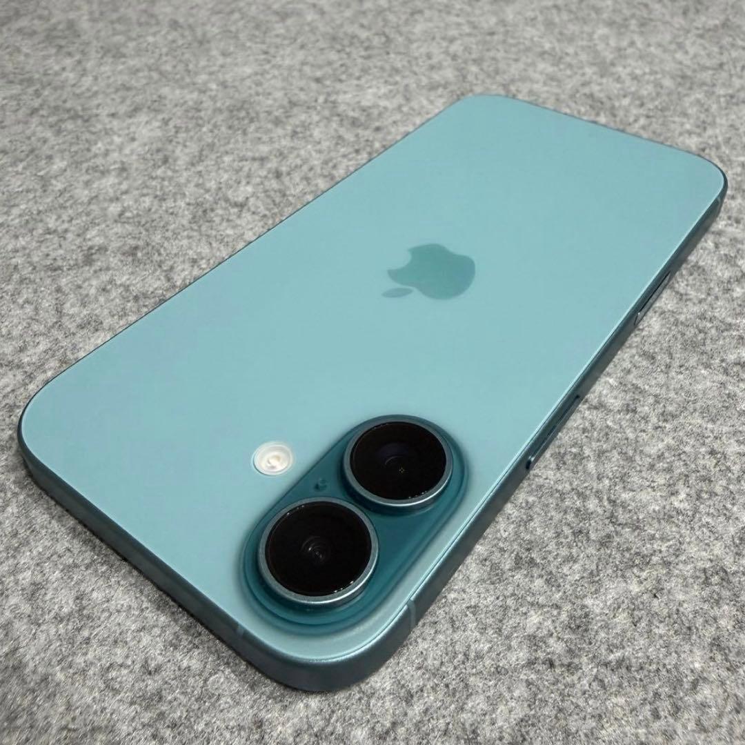 iPhone16 ティール本体 128G ( 美品 )