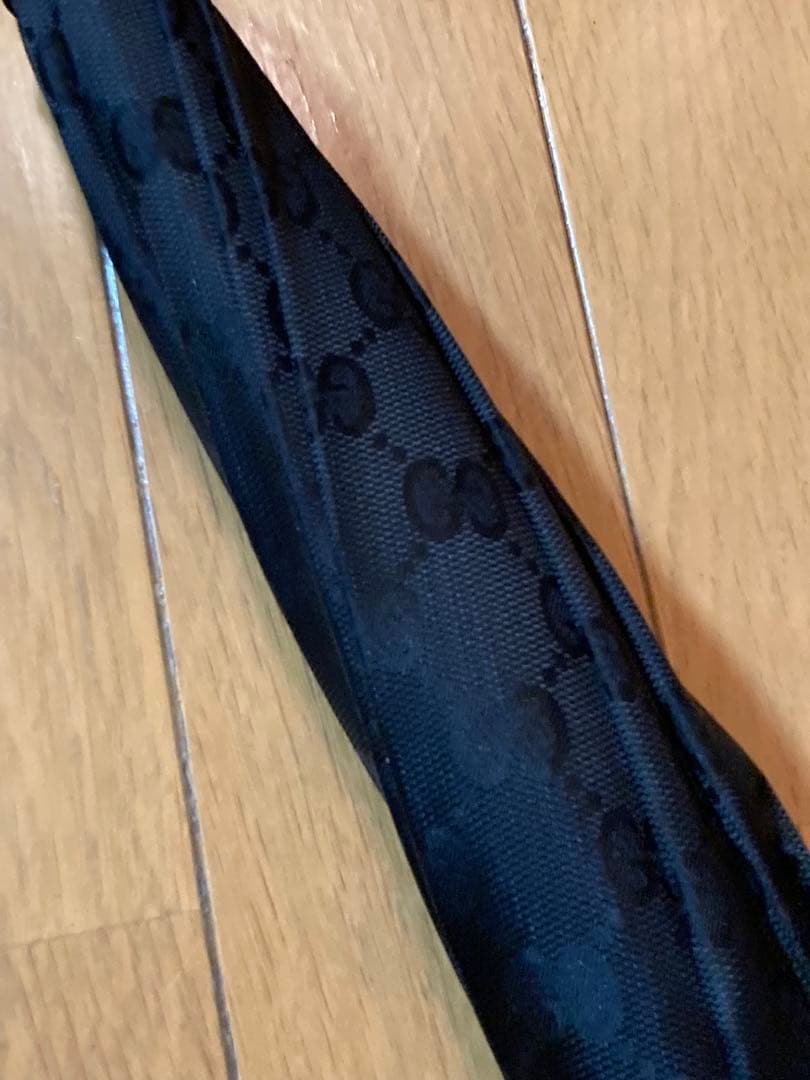グッチ 傘 黒 GUCCI GG柄　総柄　モノグラム　長傘　アンブレラ　ブラック