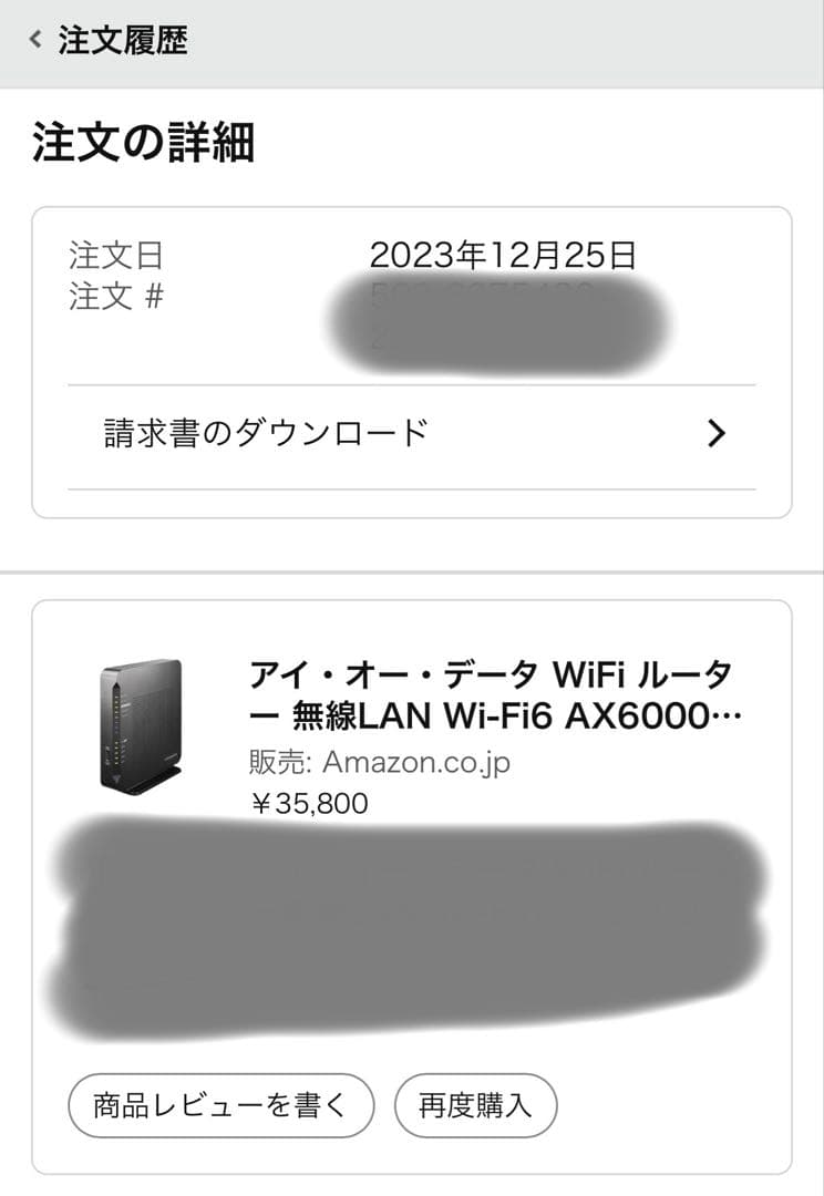 アイオーデータ 無線LANルーター AX6000 10Gbps対応 IPv6対応