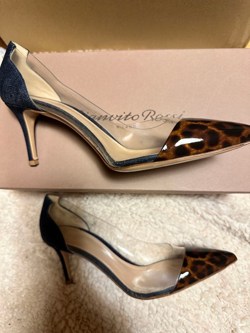 【値下】Gianvito Rossi レオパード柄 ハイヒール　39