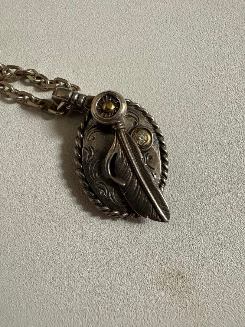 【特注】祐天寺あるじゃん　フックチェーン　フェザー