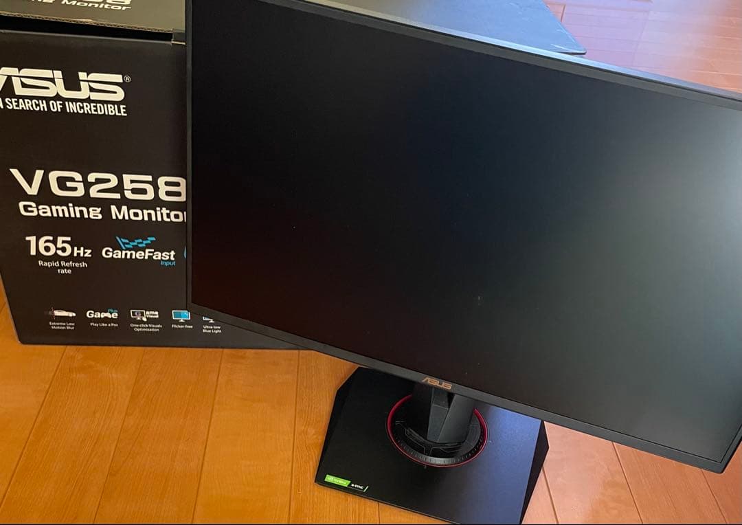 ASUS ゲーミングモニター 165Hz 24.5インチ VG258QR-J