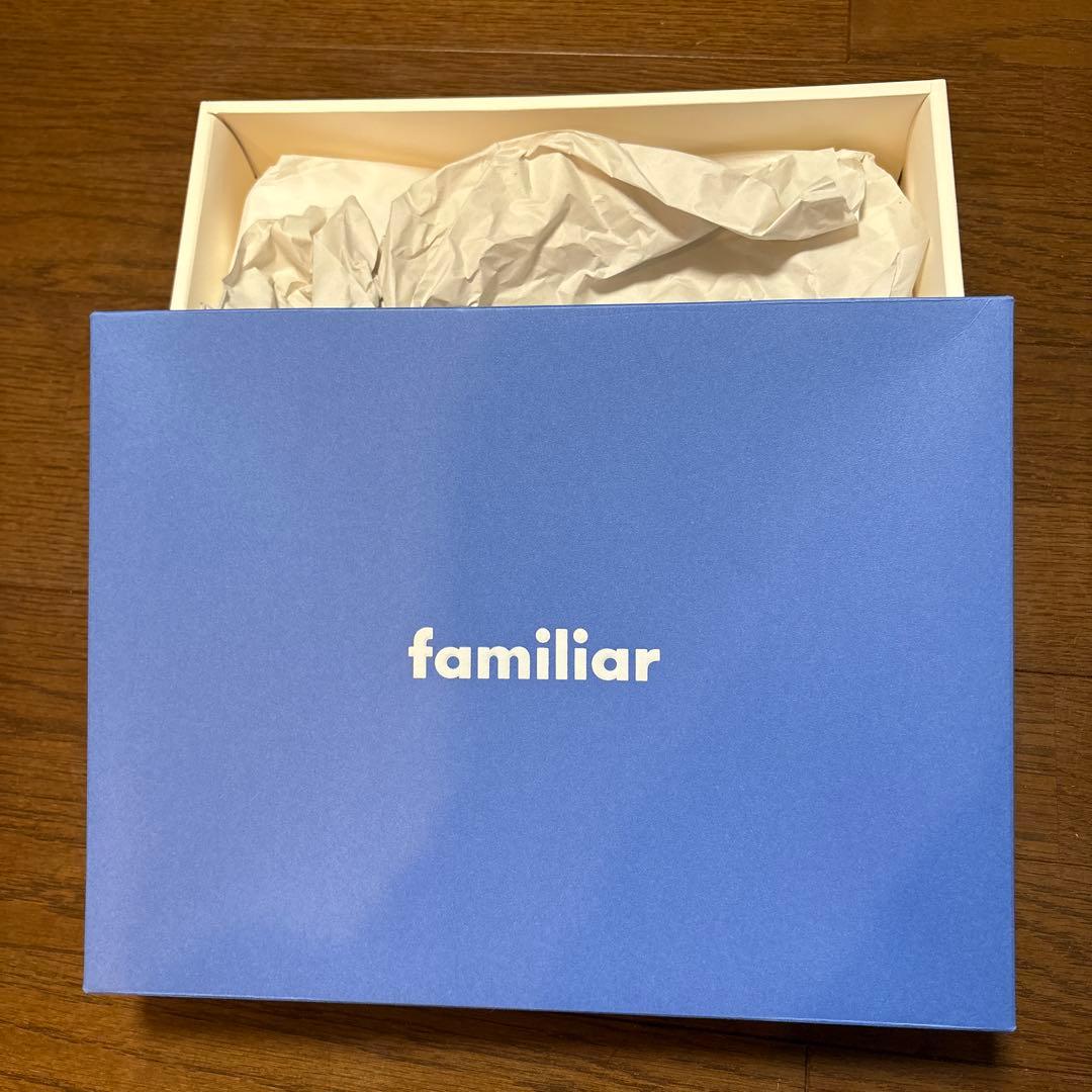 超美品【ファミリア】ベージュ フリル付きワンピース チュニック80サイズ