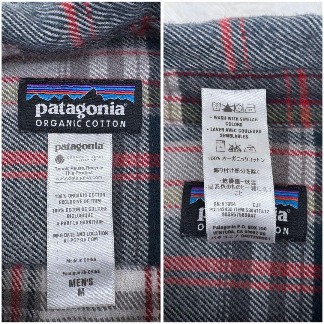 パタゴニア オーガニック コットン フランネルシャツ チェック 53947 M