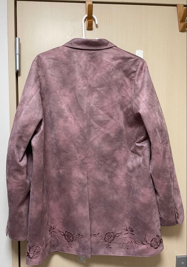 SYNTHETIC SUEDE EMBROIDERY JACKET（M）
